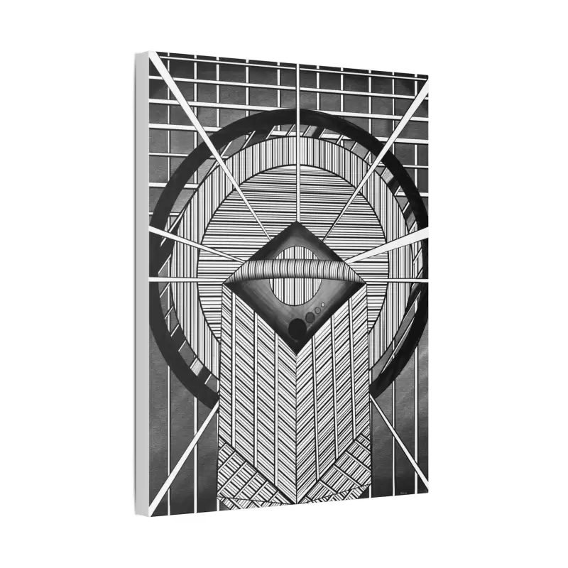 Grinning Mandala - Stretched Canvas