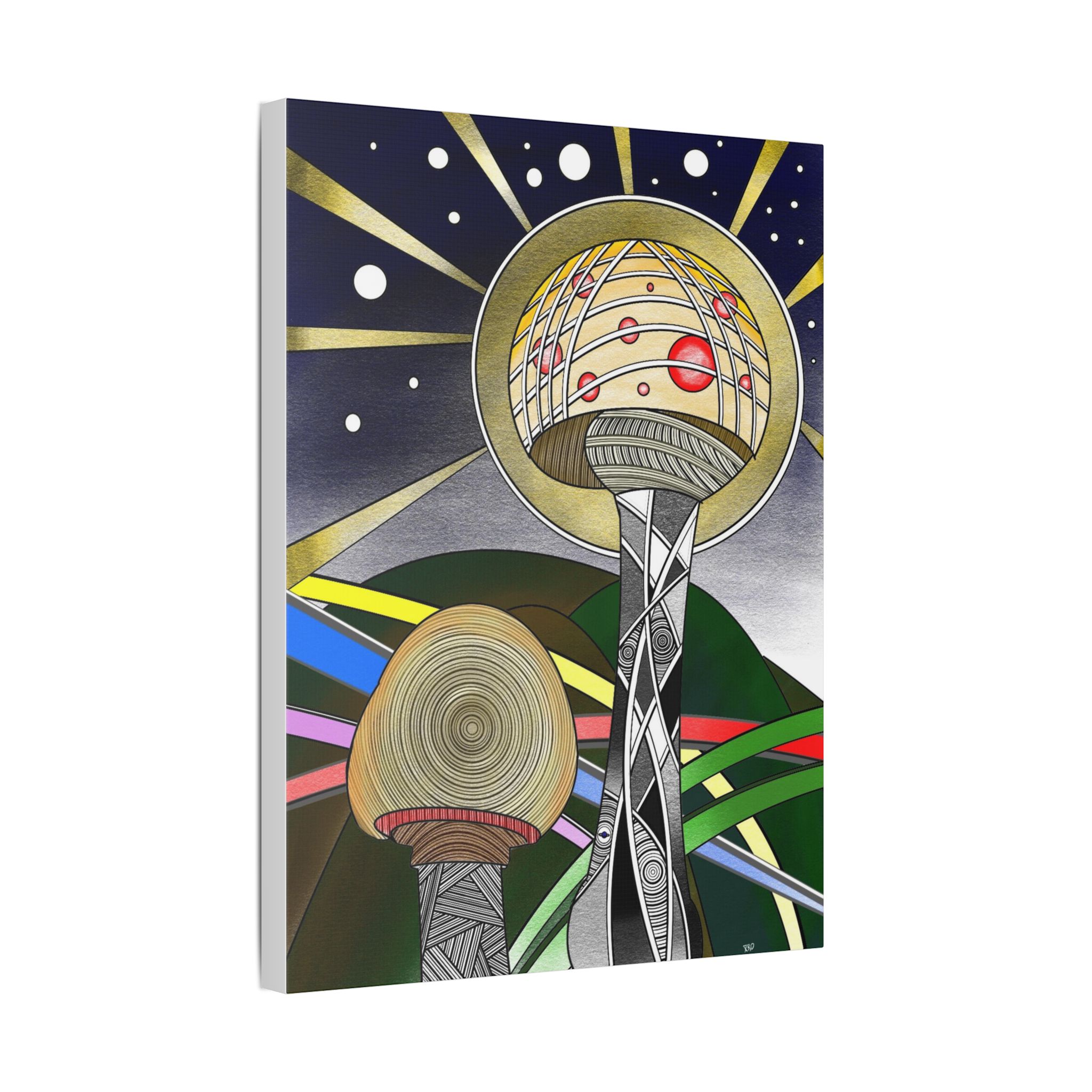 Cosmic Teacher - Stretched Canvas